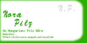 nora pilz business card